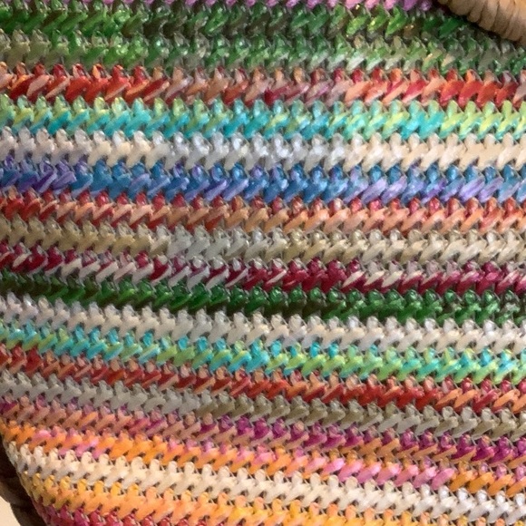 Cappelli Straworld Multicolor Straw Bag W/Braided Strap - Picture 4 of 10